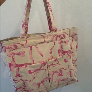 Pink Ribbon Tote Bag